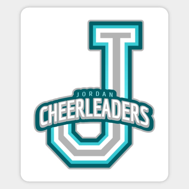 Jordan Cheerleader Sticker by Tip Top Tee's